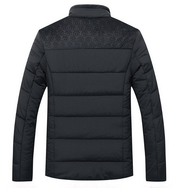 Men's Winter Puffer Jacket | Contrast Panels | Insulated Warmth
