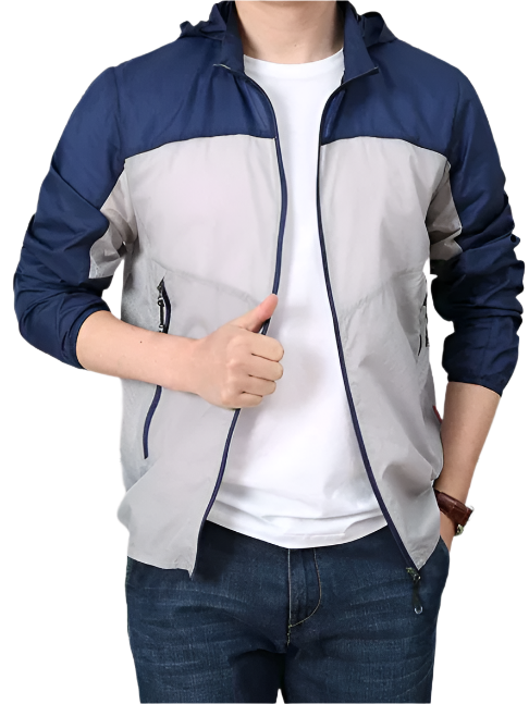 Men’s Colourblock Track Jacket | Lightweight Zip-Up Windbreaker | Everyday Athletic Layer