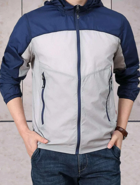 Men’s Colourblock Track Jacket | Lightweight Zip-Up Windbreaker | Everyday Athletic Layer