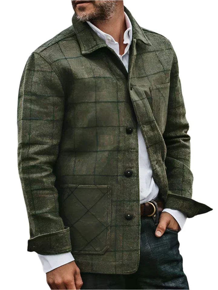 Men’s Quilted Overshirt Jacket | Wool-Blend | Smart Casual Outerwear