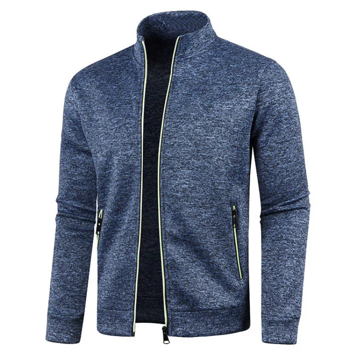 Men's Full-Zip Track Jacket | Lightweight Athletic Layer with Contrast Trim