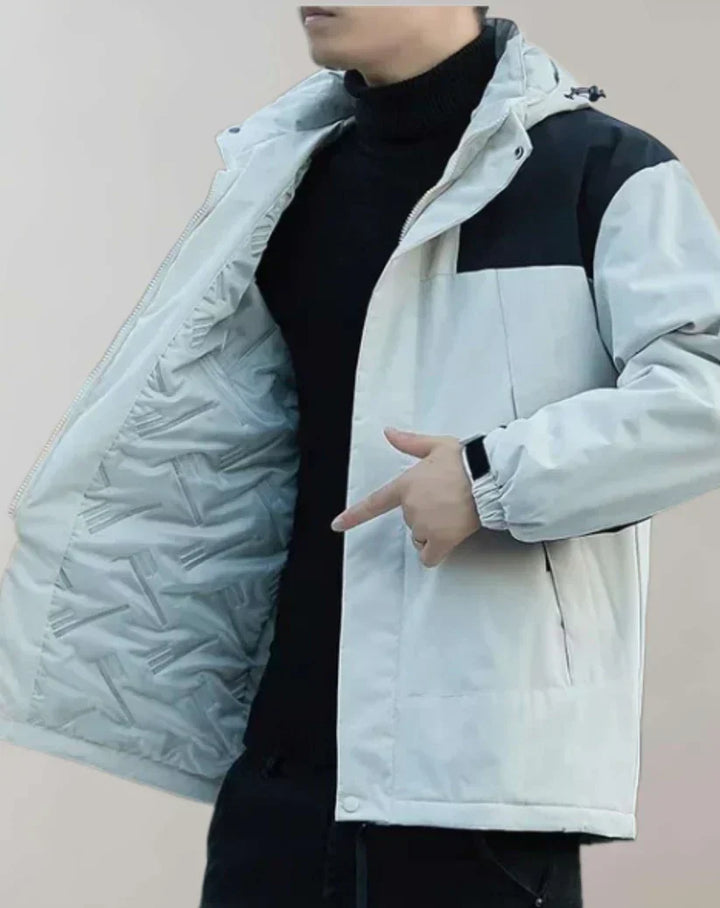 Men's Lightweight Hooded Jacket | Wind-Resistant Zip-Up Outerwear