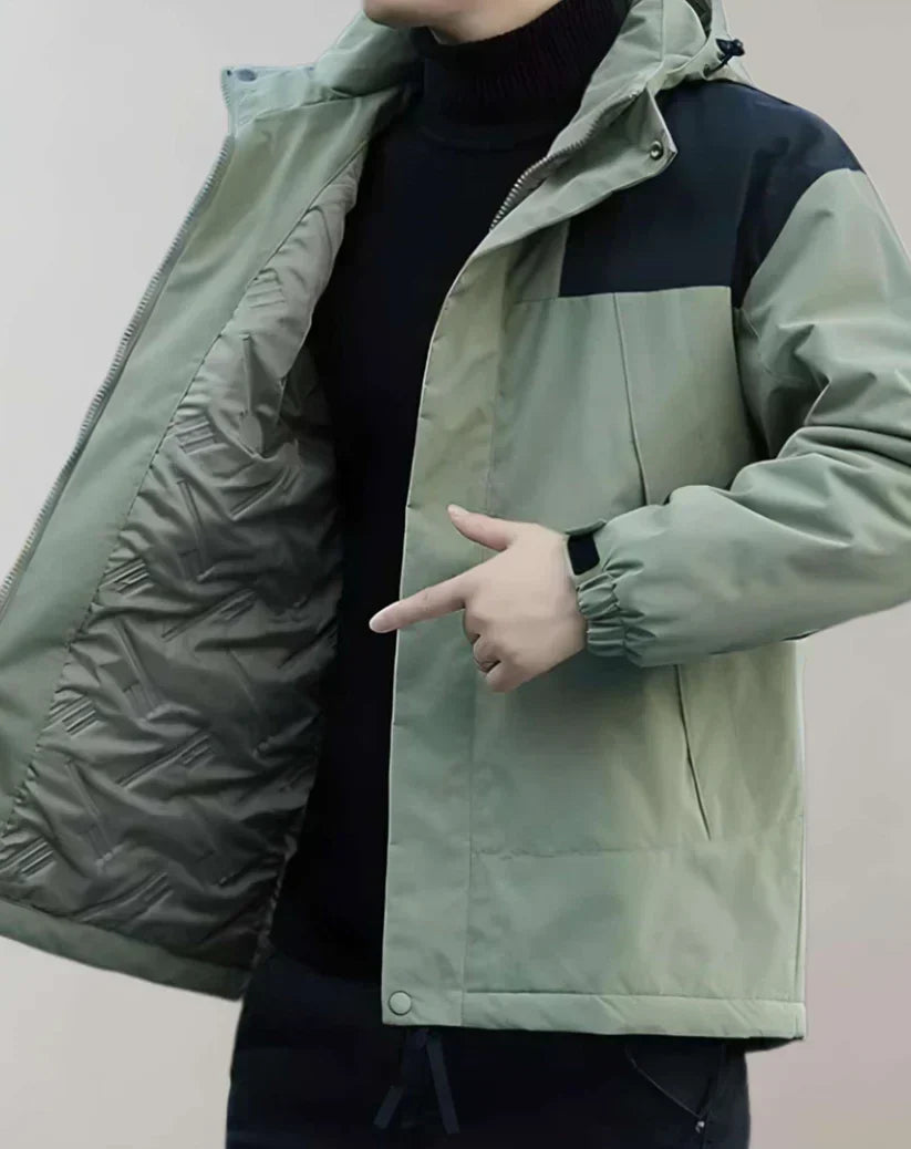 Men's Lightweight Hooded Jacket | Wind-Resistant Zip-Up Outerwear