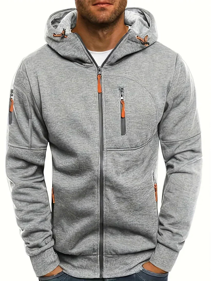 Men’s Full-Zip Hoodie | Tech Knit Fleece | Urban Layer with Zip Pockets