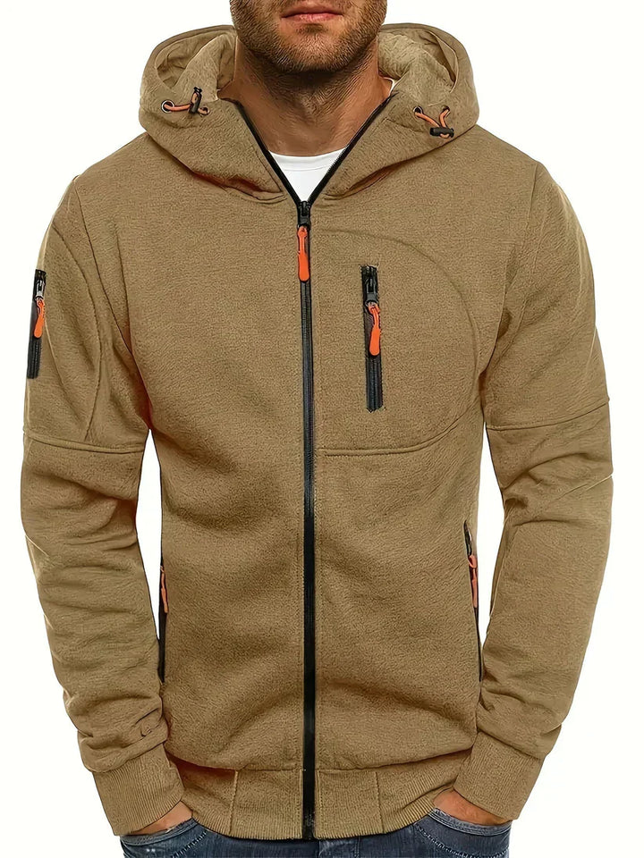 Men’s Full-Zip Hoodie | Tech Knit Fleece | Urban Layer with Zip Pockets