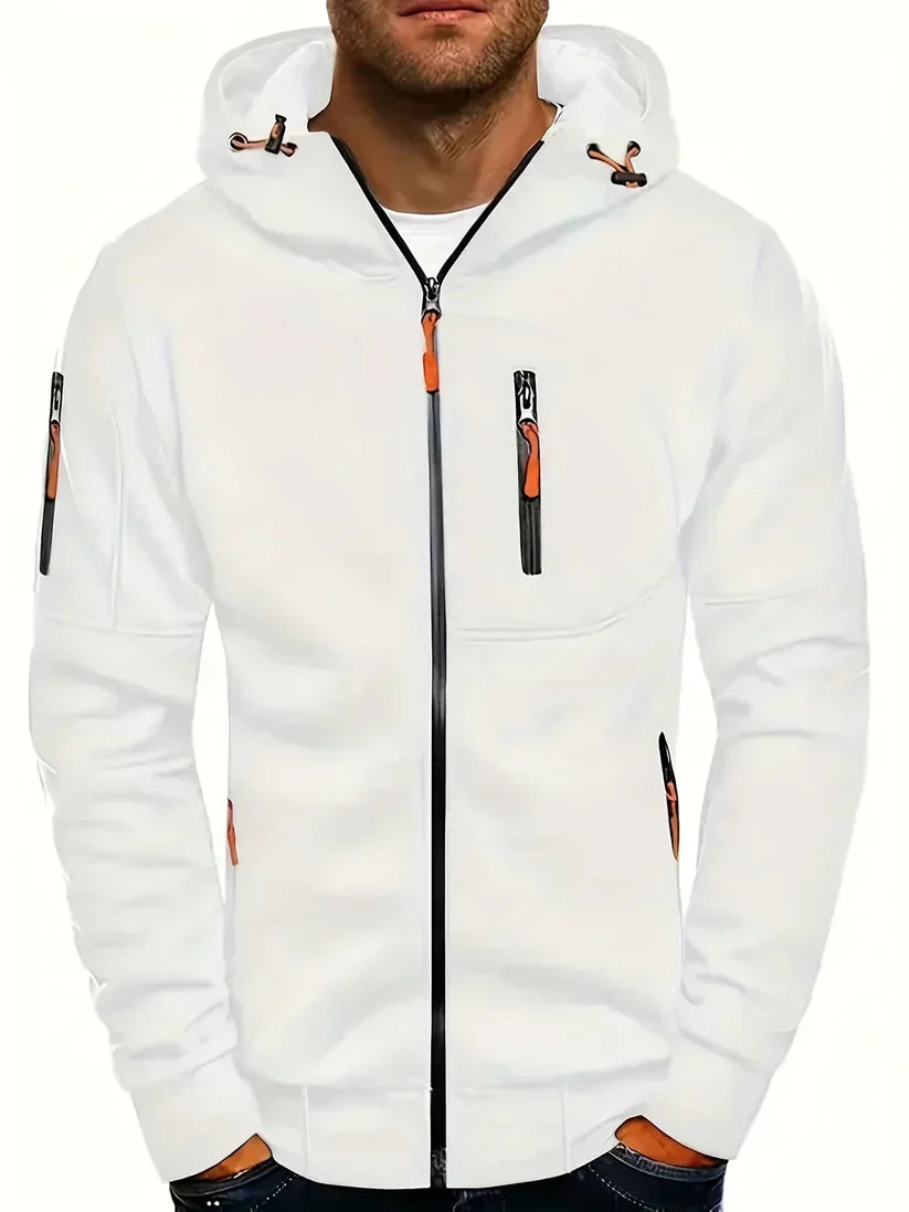 Men’s Full-Zip Hoodie | Tech Knit Fleece | Urban Layer with Zip Pockets