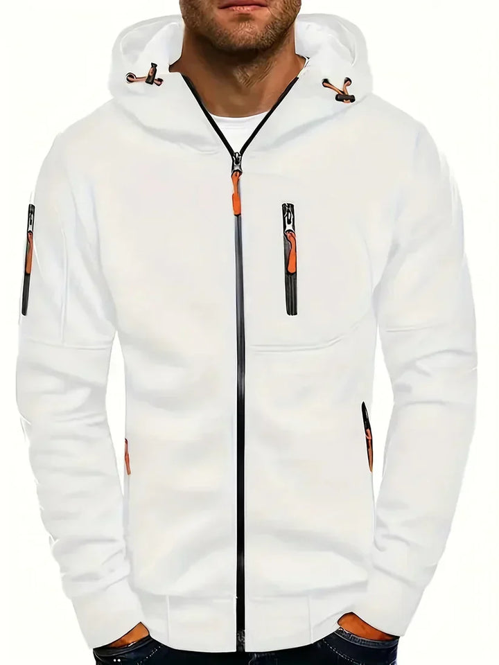 Men’s Full-Zip Hoodie | Tech Knit Fleece | Urban Layer with Zip Pockets