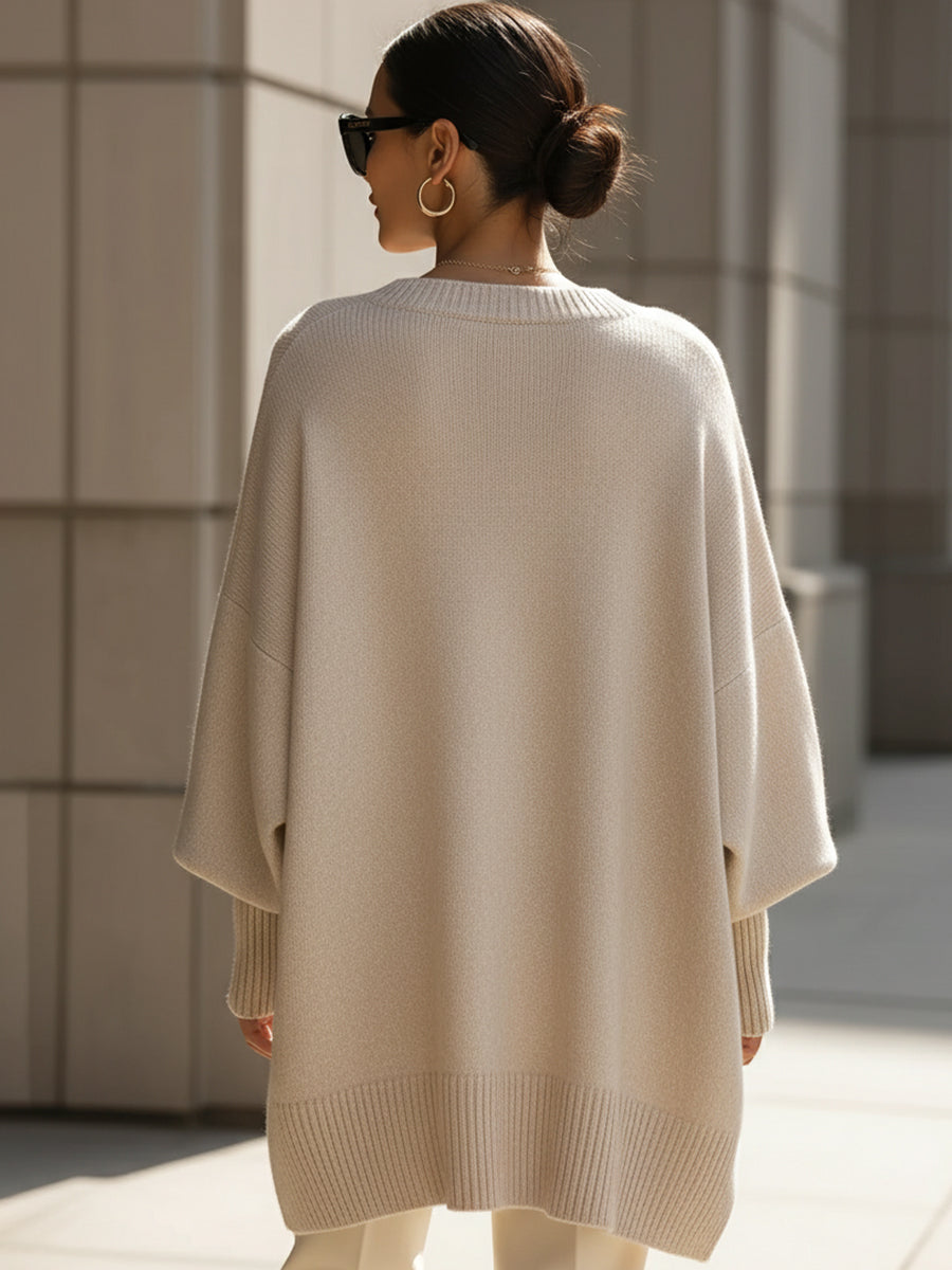Selinara - Oversized Poncho Sweater