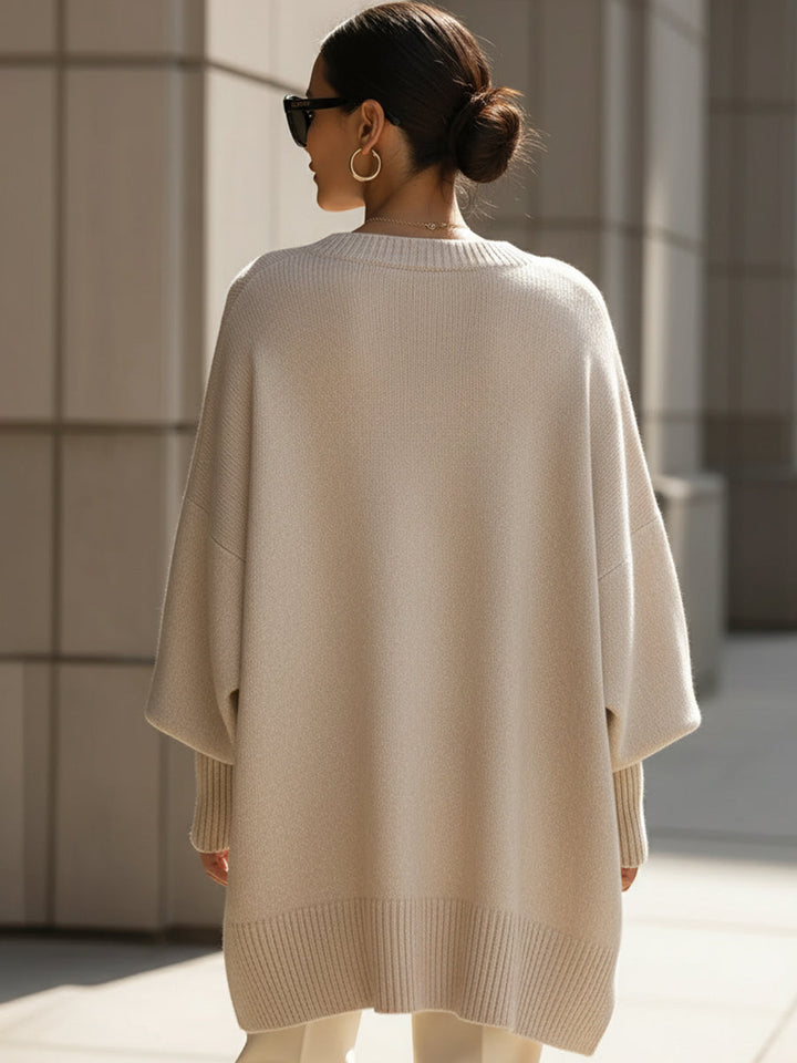 Selinara - Oversized Poncho Sweater