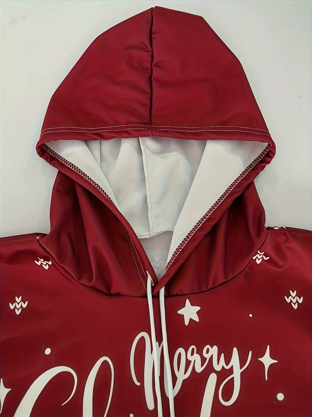 Christmas Reindeer Hoodie | Fleece-Lined Pullover | Festive Holiday Sweatshirt