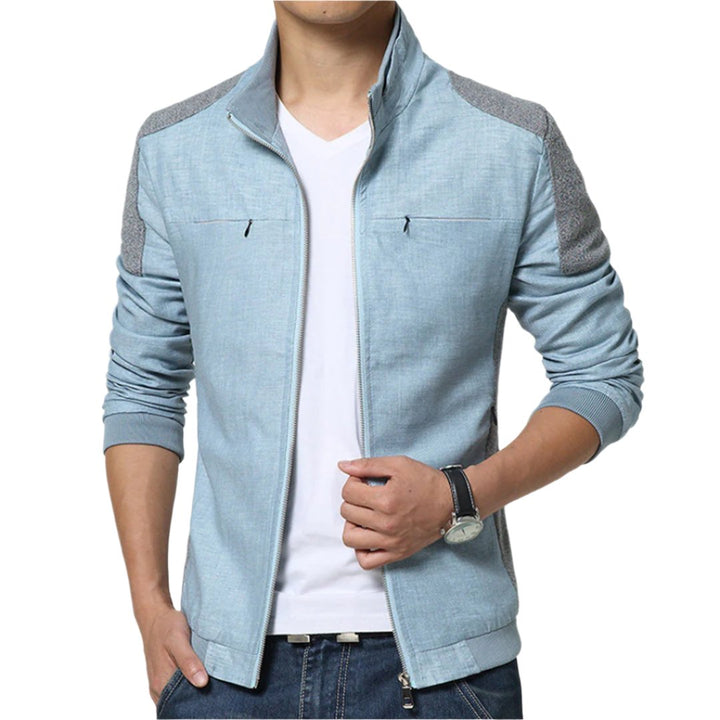 Men’s Slim Fit Tech Knit Jacket | Lightweight Zip-Up Layer | Smart Casual Streetwear