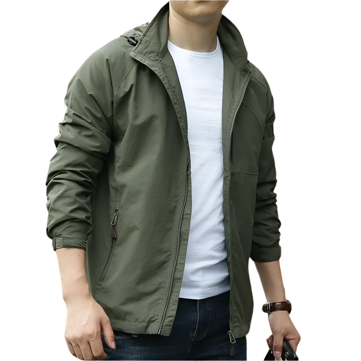 Men’s Lightweight Windbreaker Jacket | Water-Resistant | Everyday Casual Layer