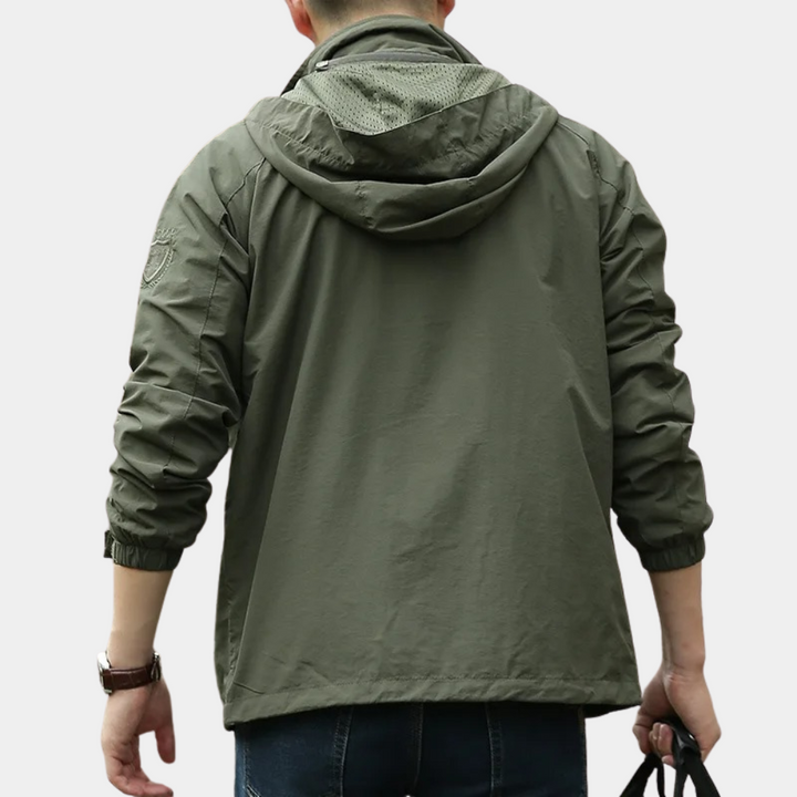 Men’s Lightweight Windbreaker Jacket | Water-Resistant | Everyday Casual Layer