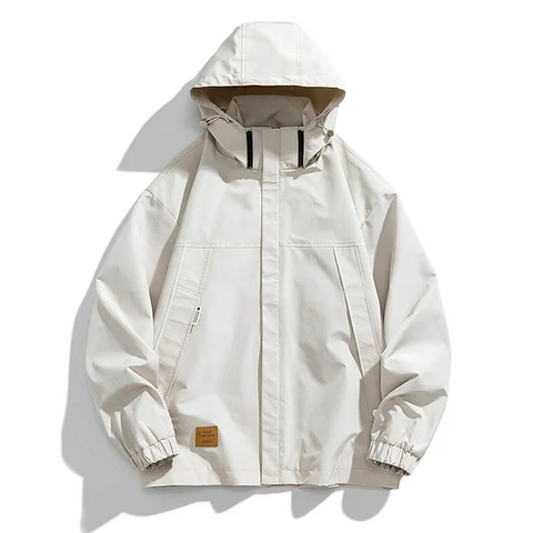 Men’s Colour-Block Windbreaker Jacket | Lightweight Hooded Shell | Streetwear Style