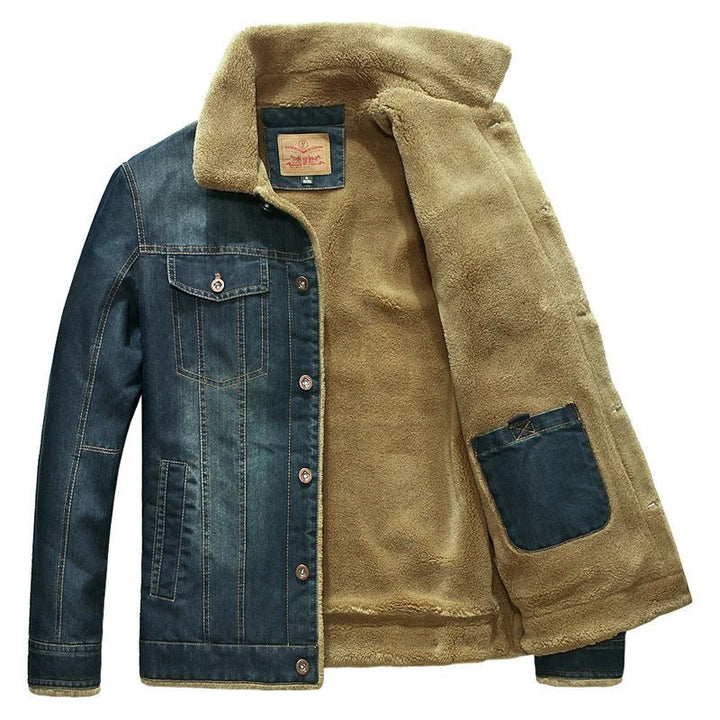 Sherpa-Lined Denim Jacket | Classic Fit | Warm Fall Outerwear