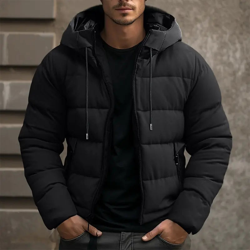 Men’s Hooded Puffer Jacket | Insulated Winter Outerwear