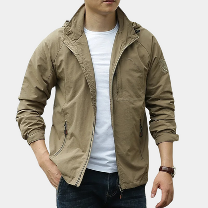 Men’s Lightweight Windbreaker Jacket | Water-Resistant | Everyday Casual Layer