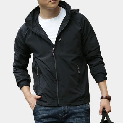 Men’s Lightweight Windbreaker Jacket | Water-Resistant | Everyday Casual Layer
