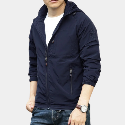 Men’s Lightweight Windbreaker Jacket | Water-Resistant | Everyday Casual Layer