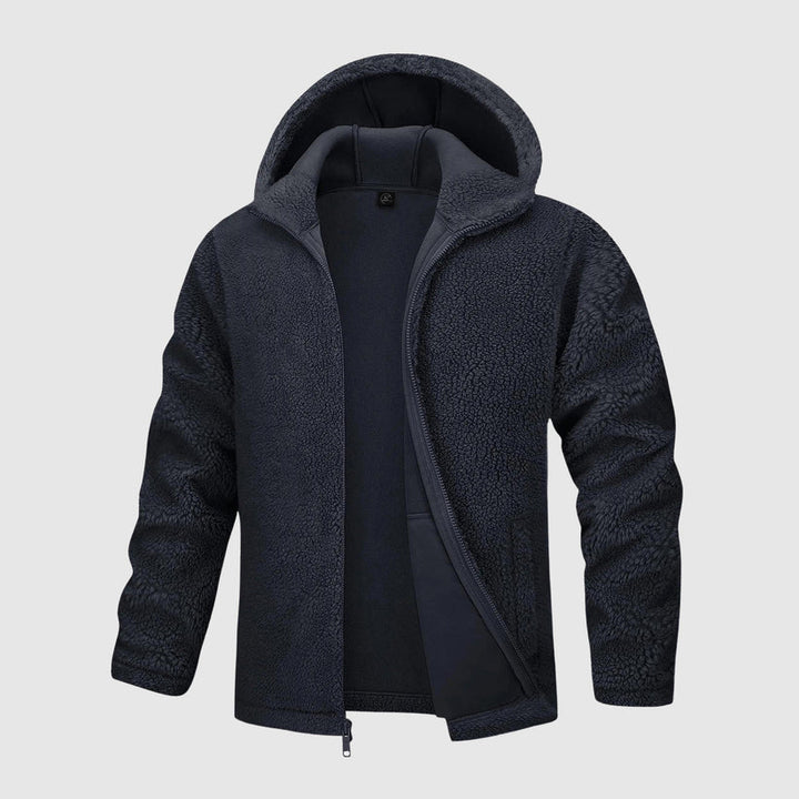 Teddy Fleece Zip Hoodie | Relaxed Fit Sherpa Jacket for Milder Weather