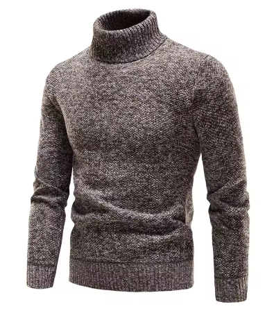 Men’s Wool Blend Turtleneck Sweater | Warm Knit | Classic Winter Layer