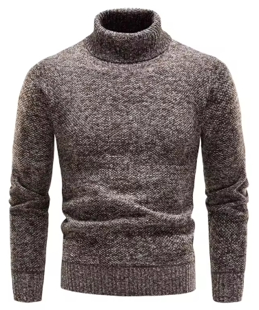 Men’s Wool Blend Turtleneck Sweater | Warm Knit | Classic Winter Layer