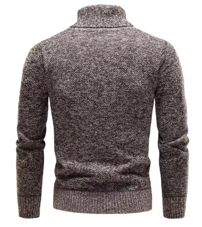 Men’s Wool Blend Turtleneck Sweater | Warm Knit | Classic Winter Layer
