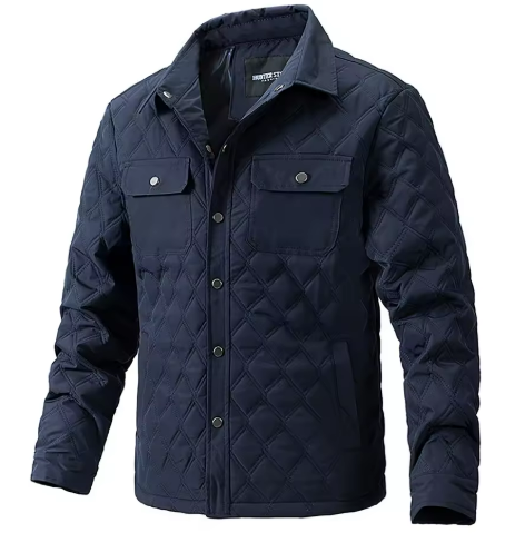 Men’s Quilted Overshirt Jacket | Lightweight Padded Layer | Transitional Outerwear