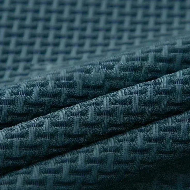 Men’s Textured Knit Polo Shirt | Breathable Stretch Fabric | Smart-Casual Essential