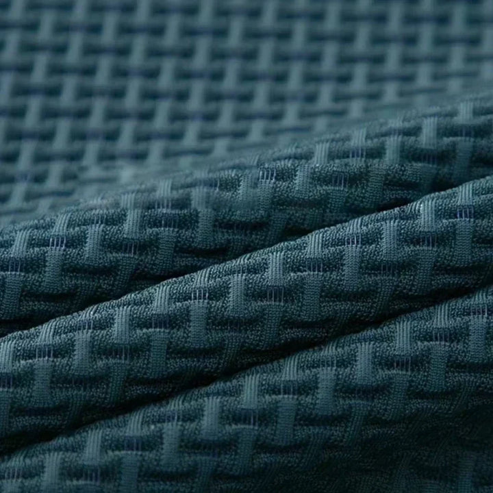 Men’s Textured Knit Polo Shirt | Breathable Stretch Fabric | Smart-Casual Essential