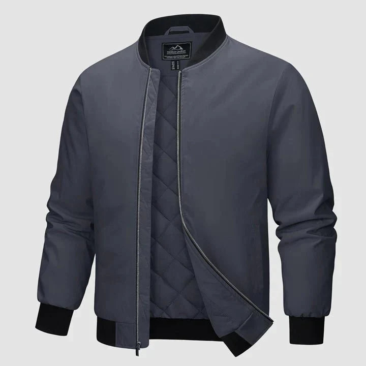Blouson aviateur matelassé pour homme | Finitions côtelées | Veste légère idéale pour l'automne