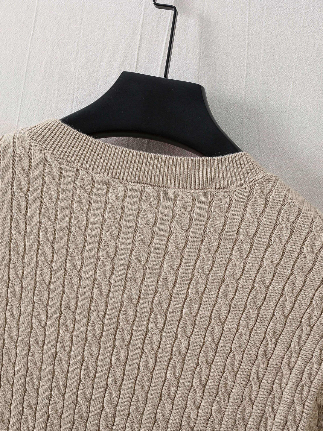 Men’s Cable Knit Pullover Sweater | Lightweight Crewneck | Classic Textured Knitwear