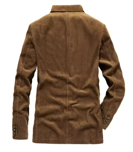Men’s Corduroy Blazer with Lining | Textured Casual Jacket | Fall Office or Weekend Layer