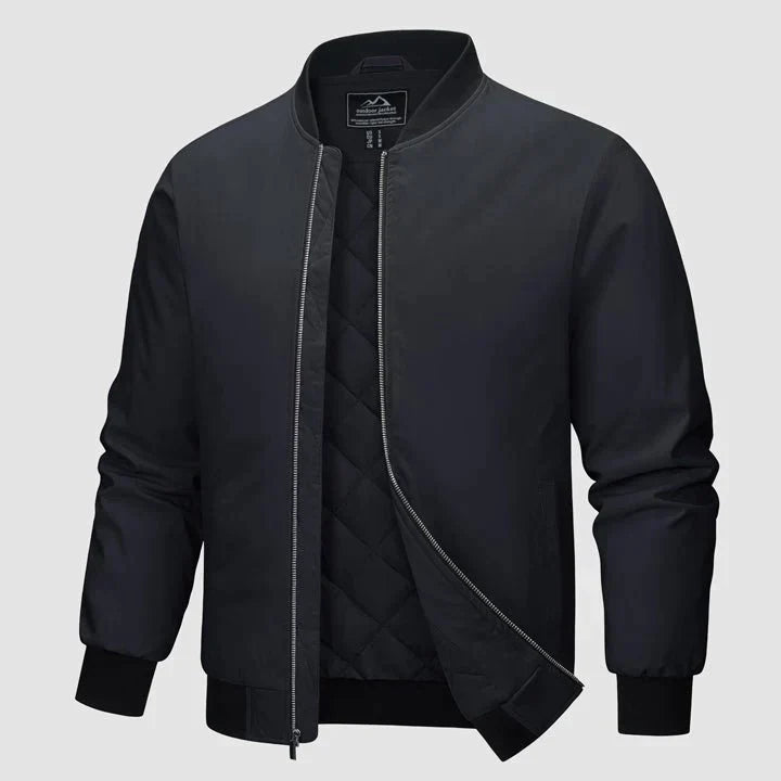 Blouson aviateur matelassé pour homme | Finitions côtelées | Veste légère idéale pour l'automne