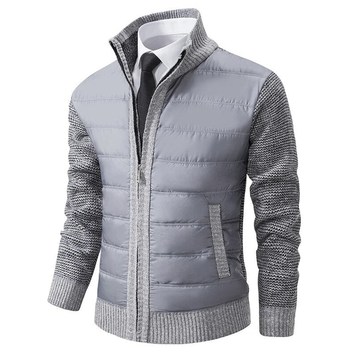 Men’s Hybrid Puffer Jacket | Knit Sleeves | Lightweight Warmth for Fall