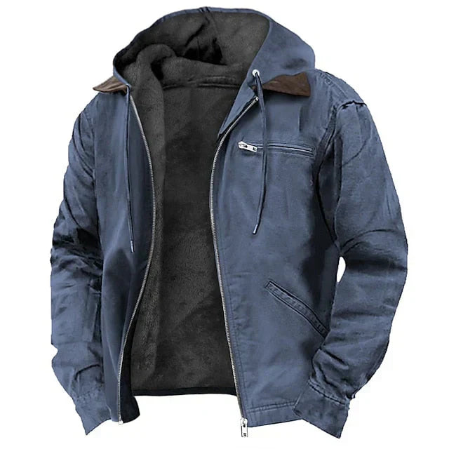 Men’s Suede-Style Jacket with Fleece Lining | Warm Outerwear for Milder Canadian Weather