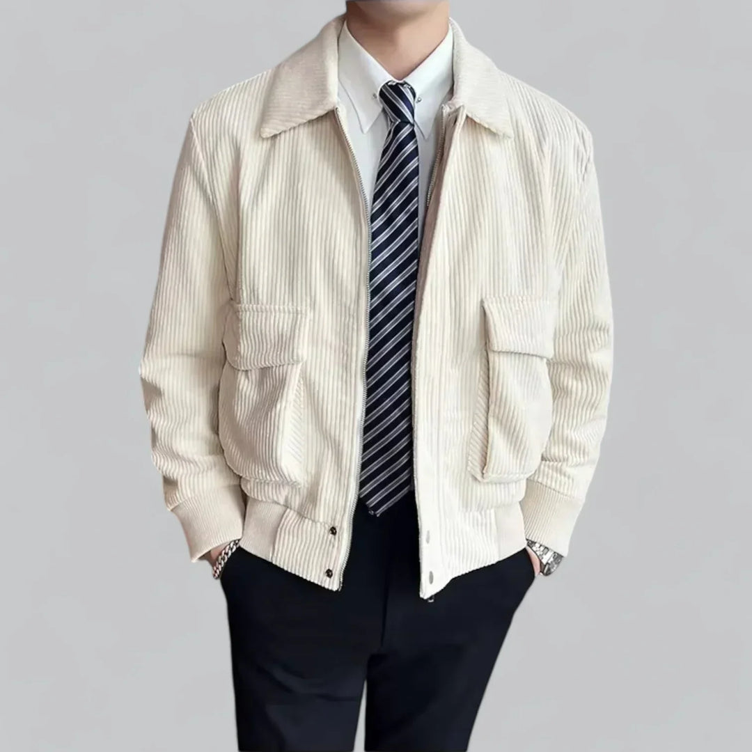 Men’s Corduroy Overshirt Jacket | Soft Texture | Utility Pockets | Fall Layer
