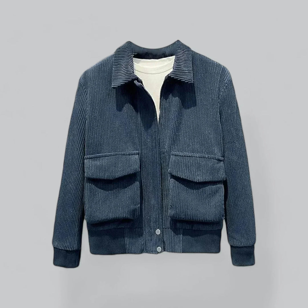 Men’s Corduroy Overshirt Jacket | Soft Texture | Utility Pockets | Fall Layer