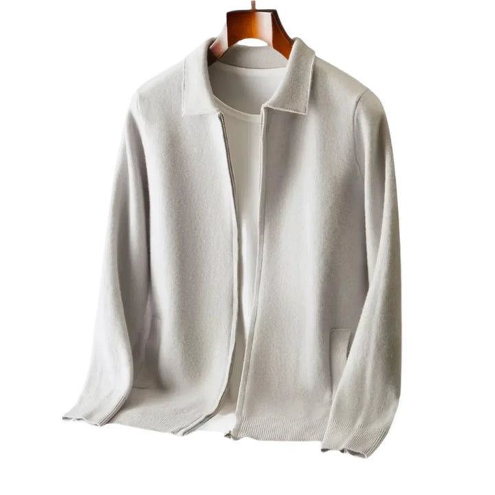 Surchemise minimaliste zippée pour homme | Veste légère à texture douce