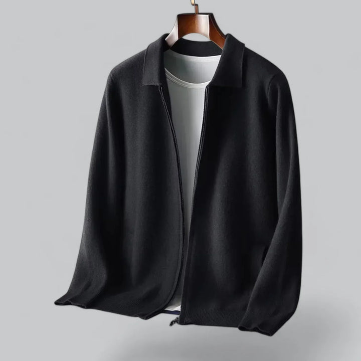 Surchemise minimaliste zippée pour homme | Veste légère à texture douce