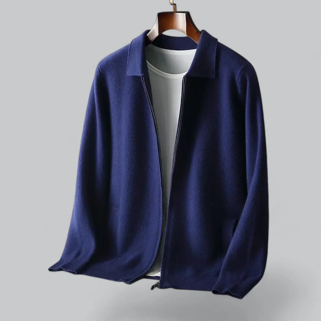 Surchemise minimaliste zippée pour homme | Veste légère à texture douce