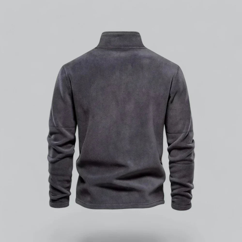 Men’s Quarter-Zip Fleece Pullover | Soft Midweight Layer | Fall-Winter Casual Sweater
