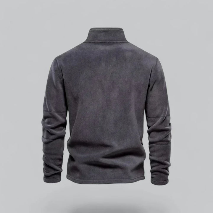 Men’s Quarter-Zip Fleece Pullover | Soft Midweight Layer | Fall-Winter Casual Sweater