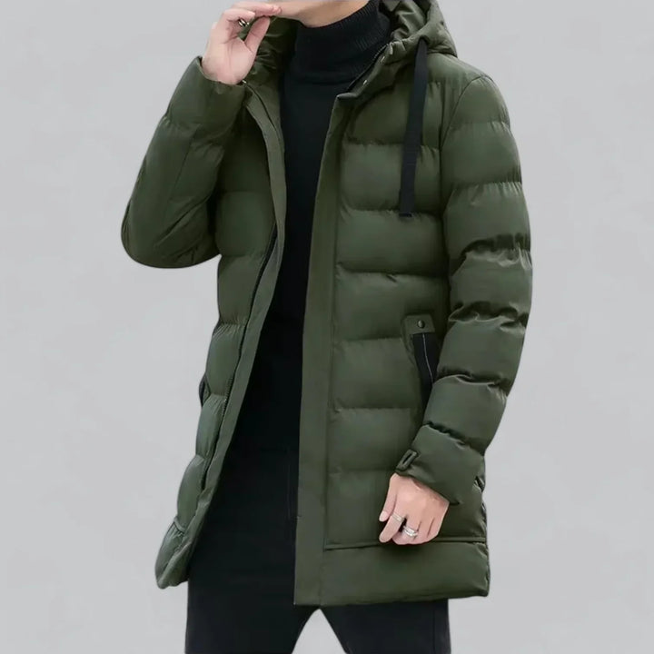 Men's Long Puffer Parka | Windproof & Insulated | Winter Outerwear Canada