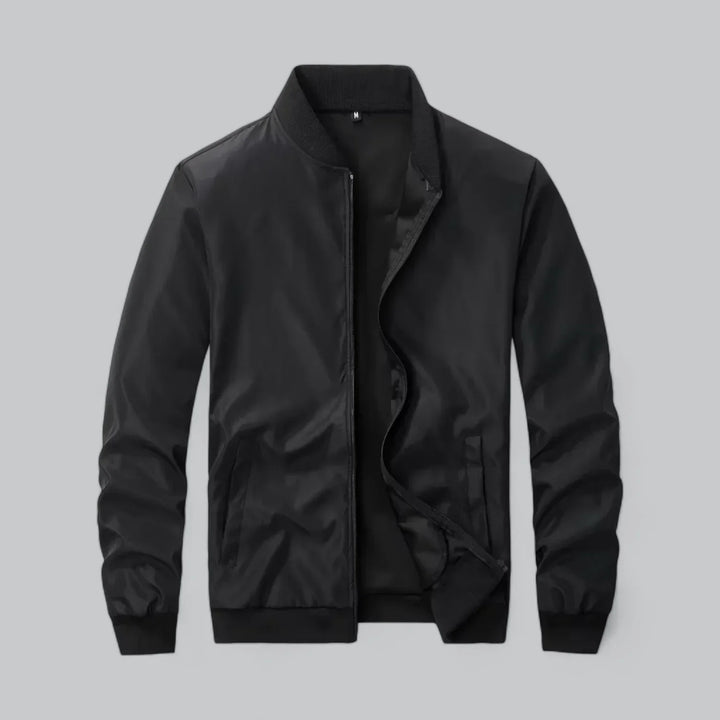 Blouson aviateur en similicuir pour homme | Veste légère streetwear