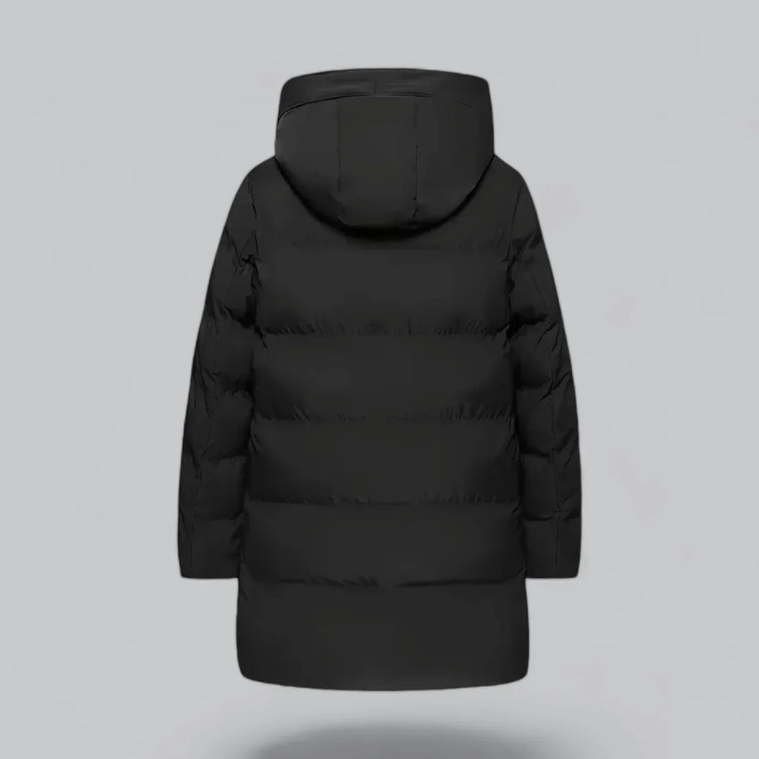 Parka longue matelassée pour homme | Manteau d'hiver isolé à capuche pour temps froid
