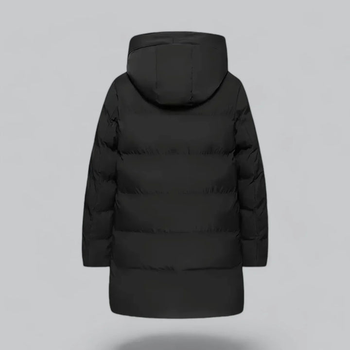 Parka longue matelassée pour homme | Manteau d'hiver isolé à capuche pour temps froid