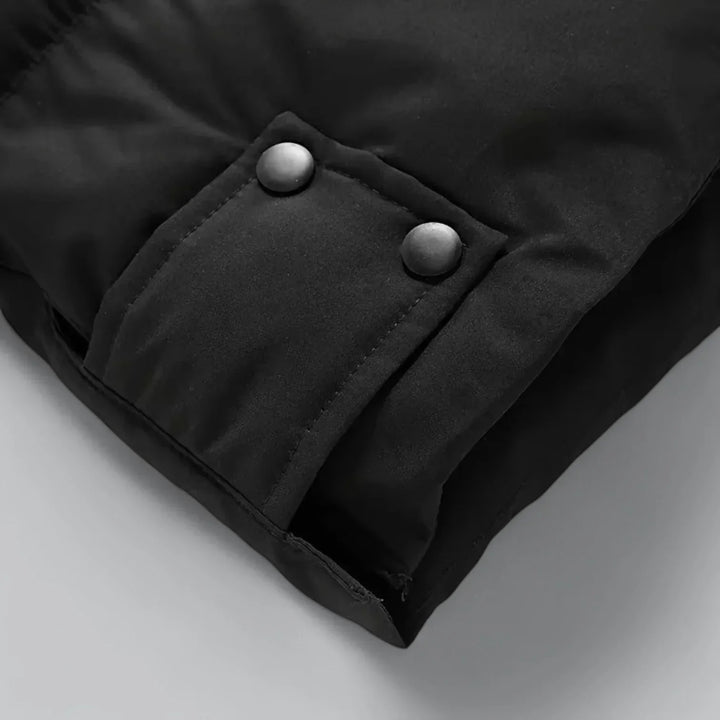 Parka longue matelassée pour homme | Manteau d'hiver isolé à capuche pour temps froid