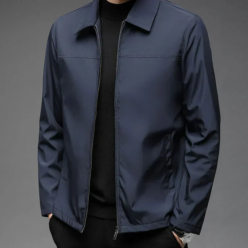 Men’s Softshell Jacket | Wind-Resistant Urban Layer | Clean Collared Design