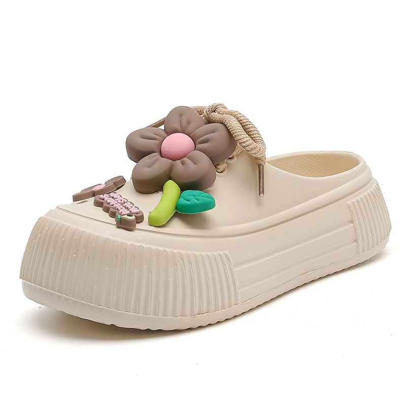 Auralie - Breathable Floral Decor Slippers